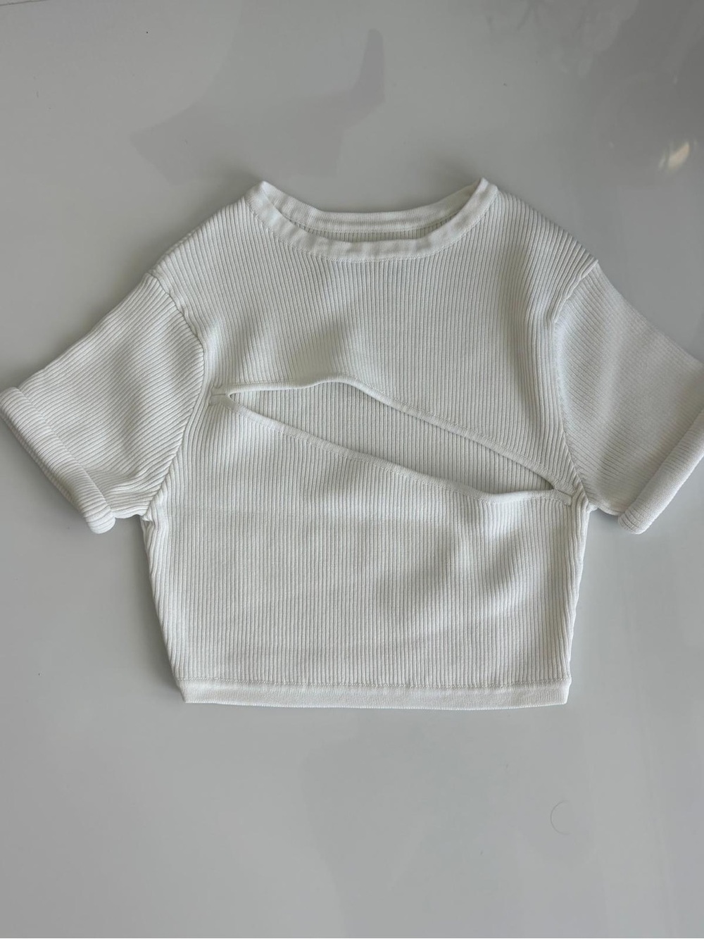 Christopher Esber White Ribbed Two-Piece Maxi Set - Picture 4 of 4